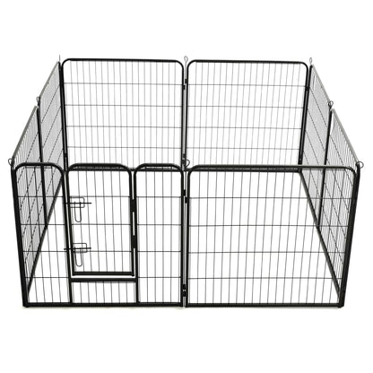 Box Per Cani Con In Acciaio Nero