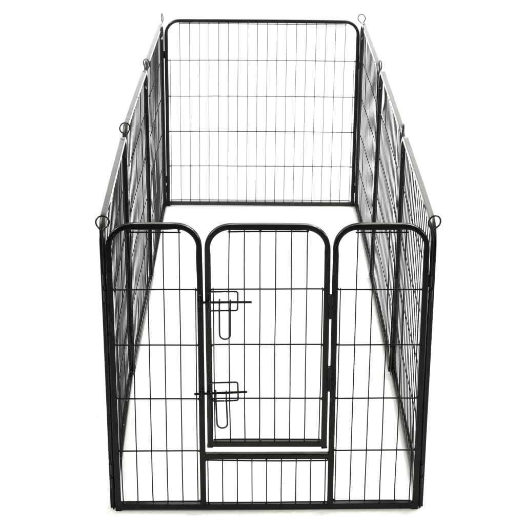 Box Per Cani Con In Acciaio Nero