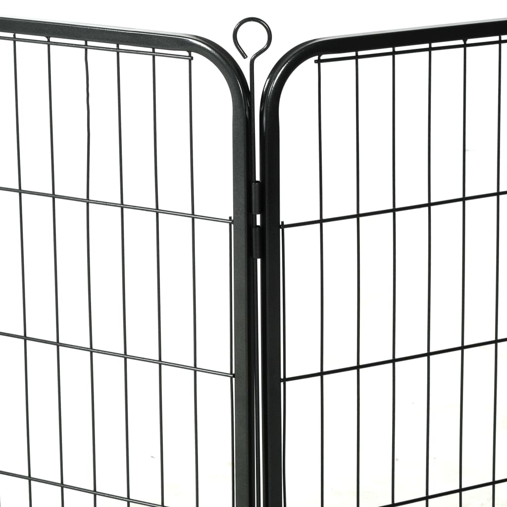 Box Per Cani Con In Acciaio Nero