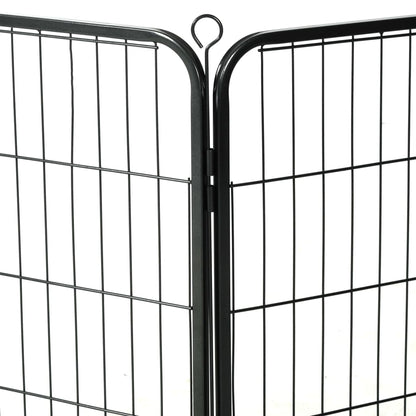 Box Per Cani Con In Acciaio Nero
