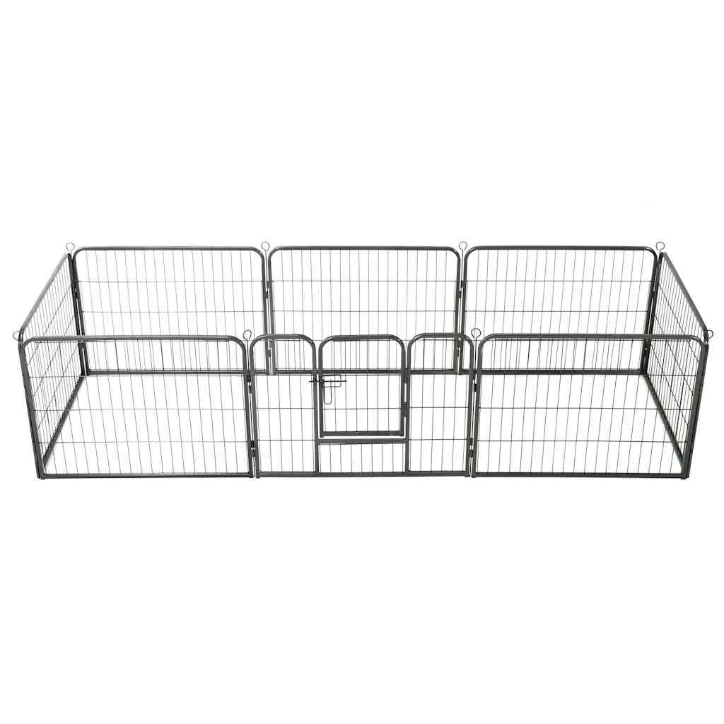 Box Per Cani Con In Acciaio Nero