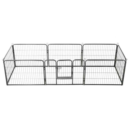 Box Per Cani Con In Acciaio Nero