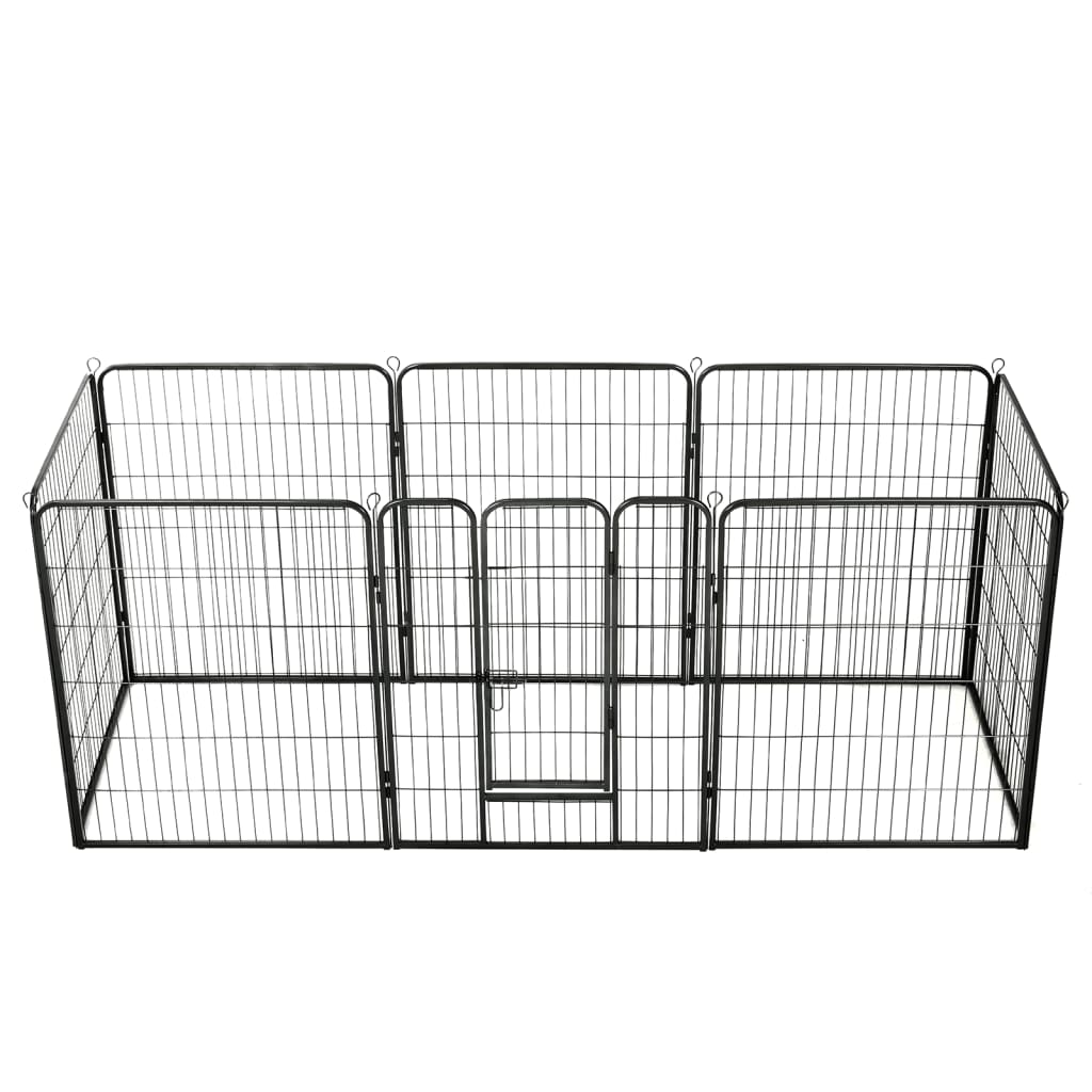 Box Per Cani Con In Acciaio Nero