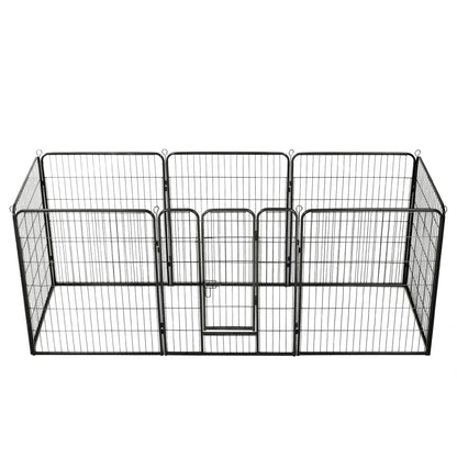 Box Per Cani Con In Acciaio Nero
