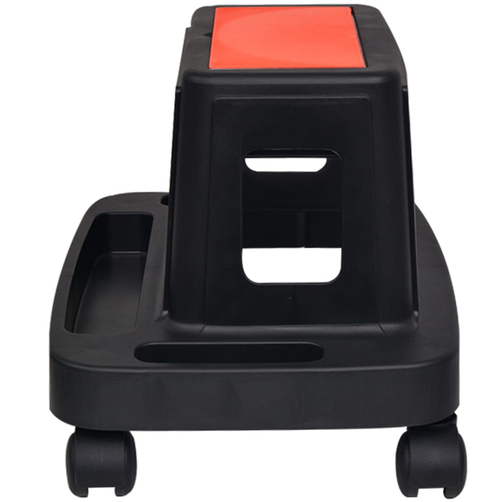 Sgabello Da Officina Con Rotelle E Vano Portaoggetti 150 Kg Crema