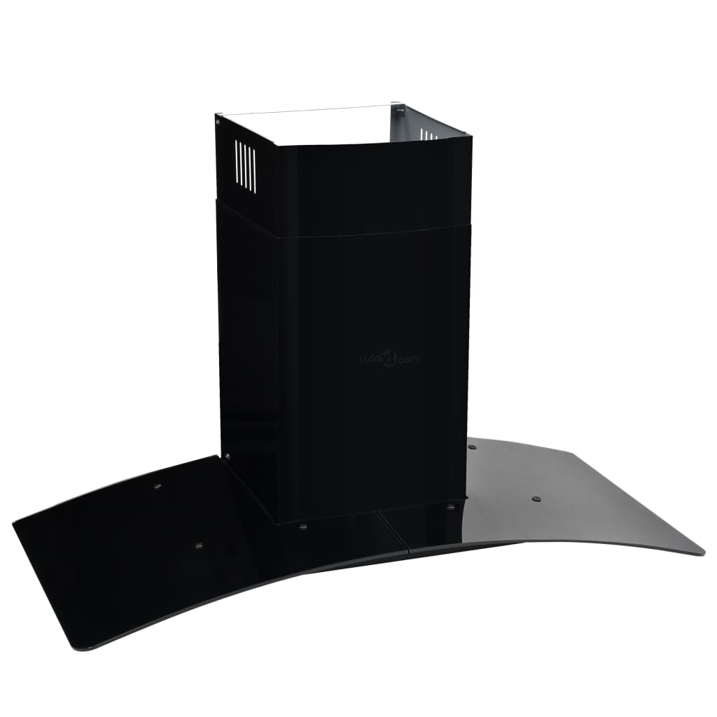 Cappa Aspirante A Muro Acciaio Inox 756 M³/H 90 Cm Nera
