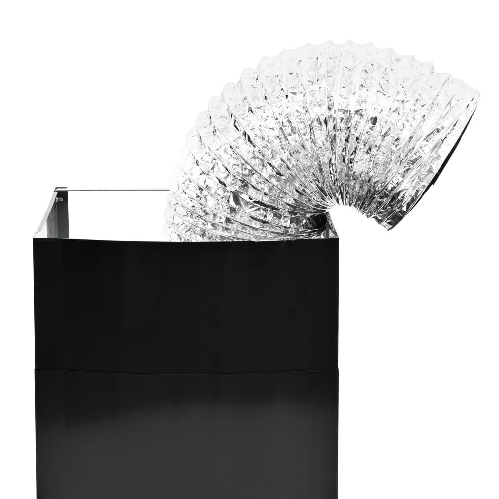 Cappa Aspirante A Muro Acciaio Inox 756 M³/H 90 Cm Nera