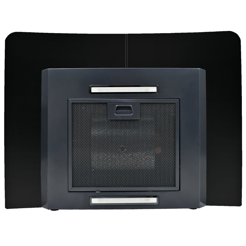 Cappa Aspirante A Muro Acciaio Inox 756 M³/H 60 Cm Nera