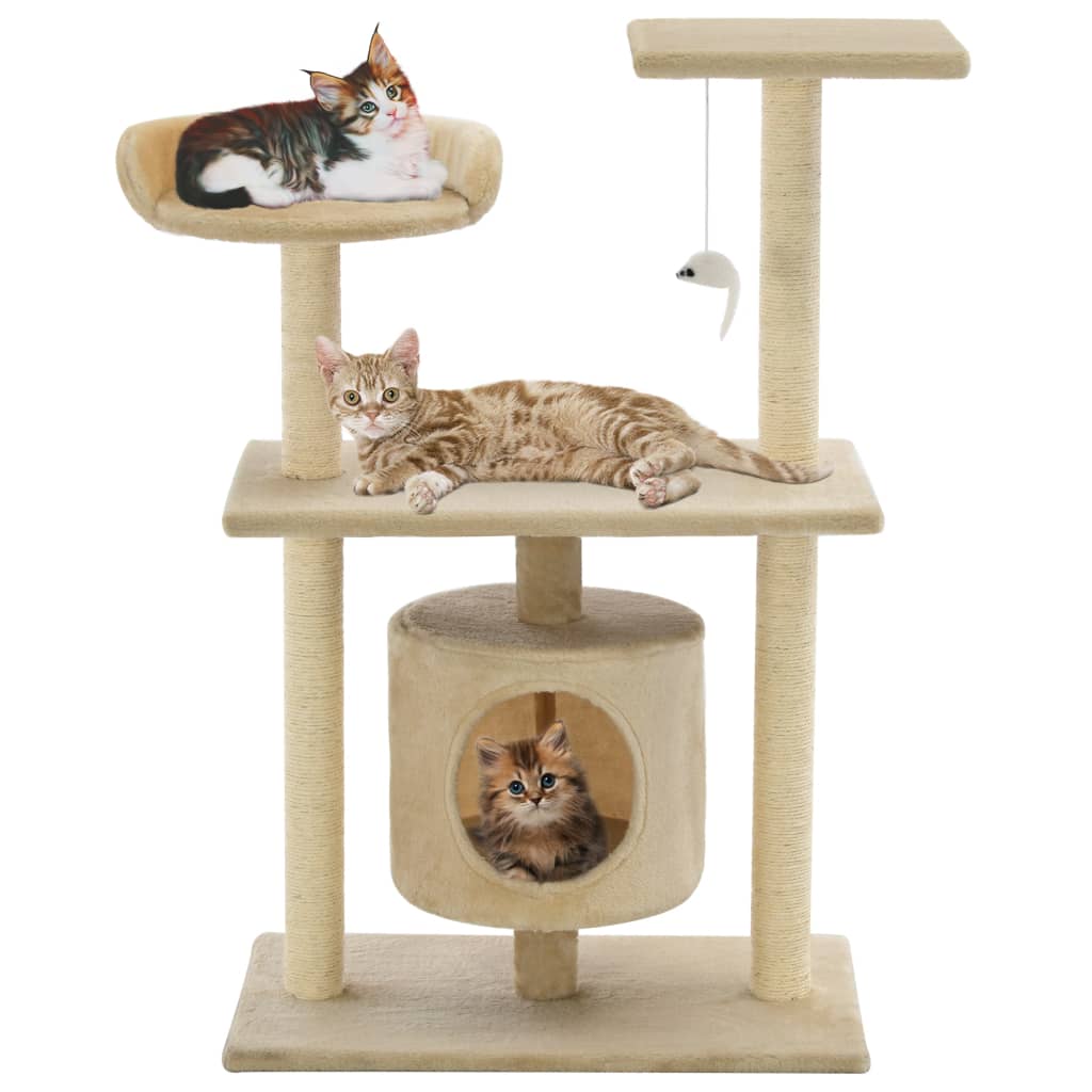 Albero Per Gatti Con Tiragraffi In Sisal
