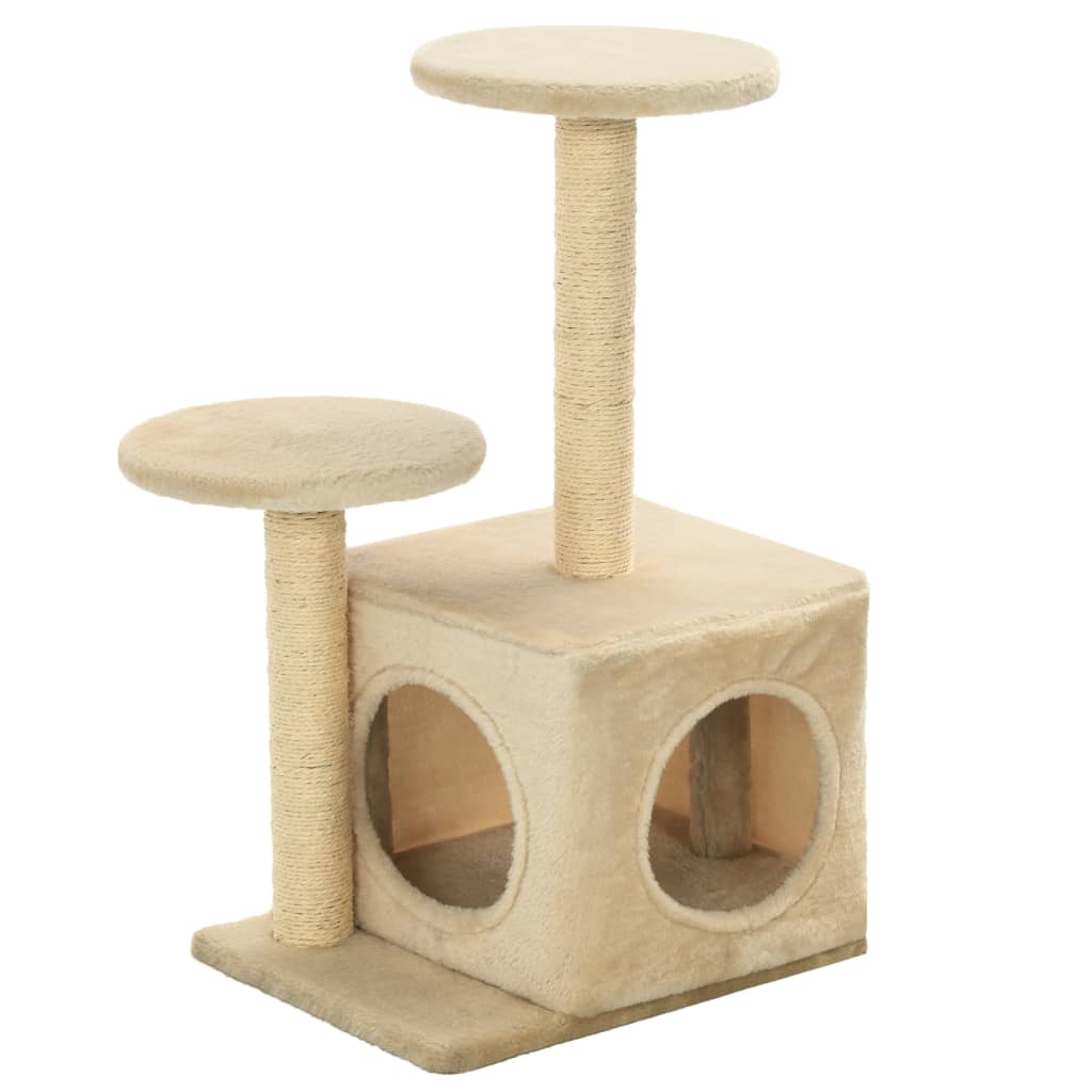 Albero Per Gatti Con Pali Tiragraffi In Sisal