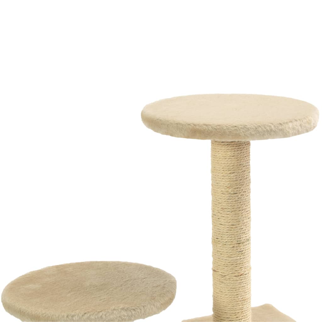 Albero Per Gatti Con Pali Tiragraffi In Sisal