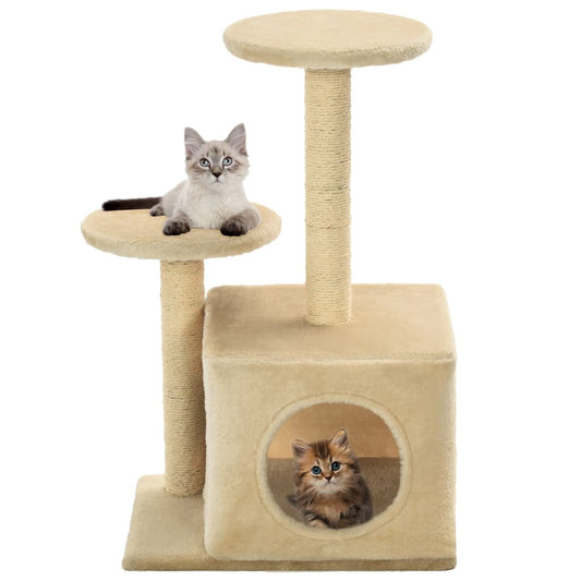 Albero Per Gatti Con Pali Tiragraffi In Sisal