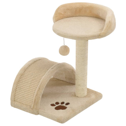 Albero Per Gatti Con Tiragraffi In Sisal E Marrone