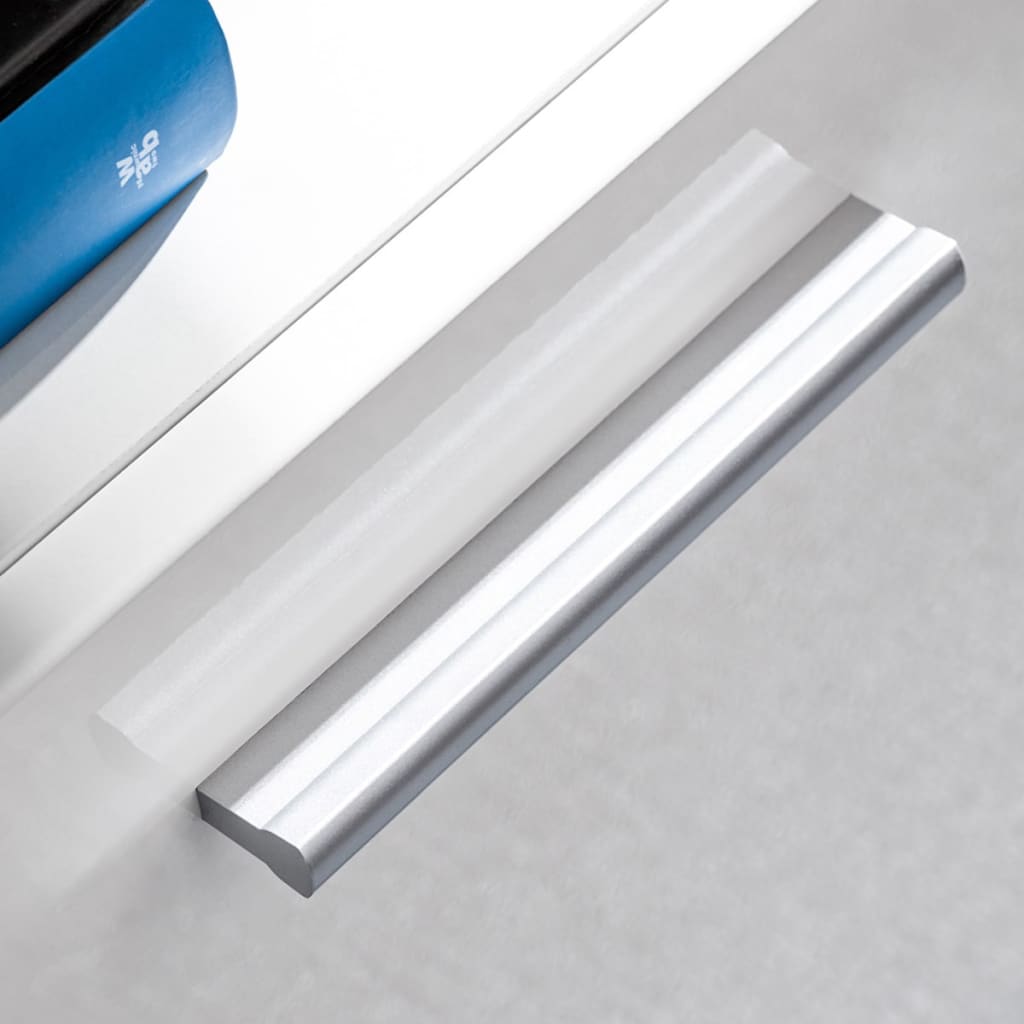 Set Parete Attrezzata Porta Tv Con Luci Led 5 Pz Lucido