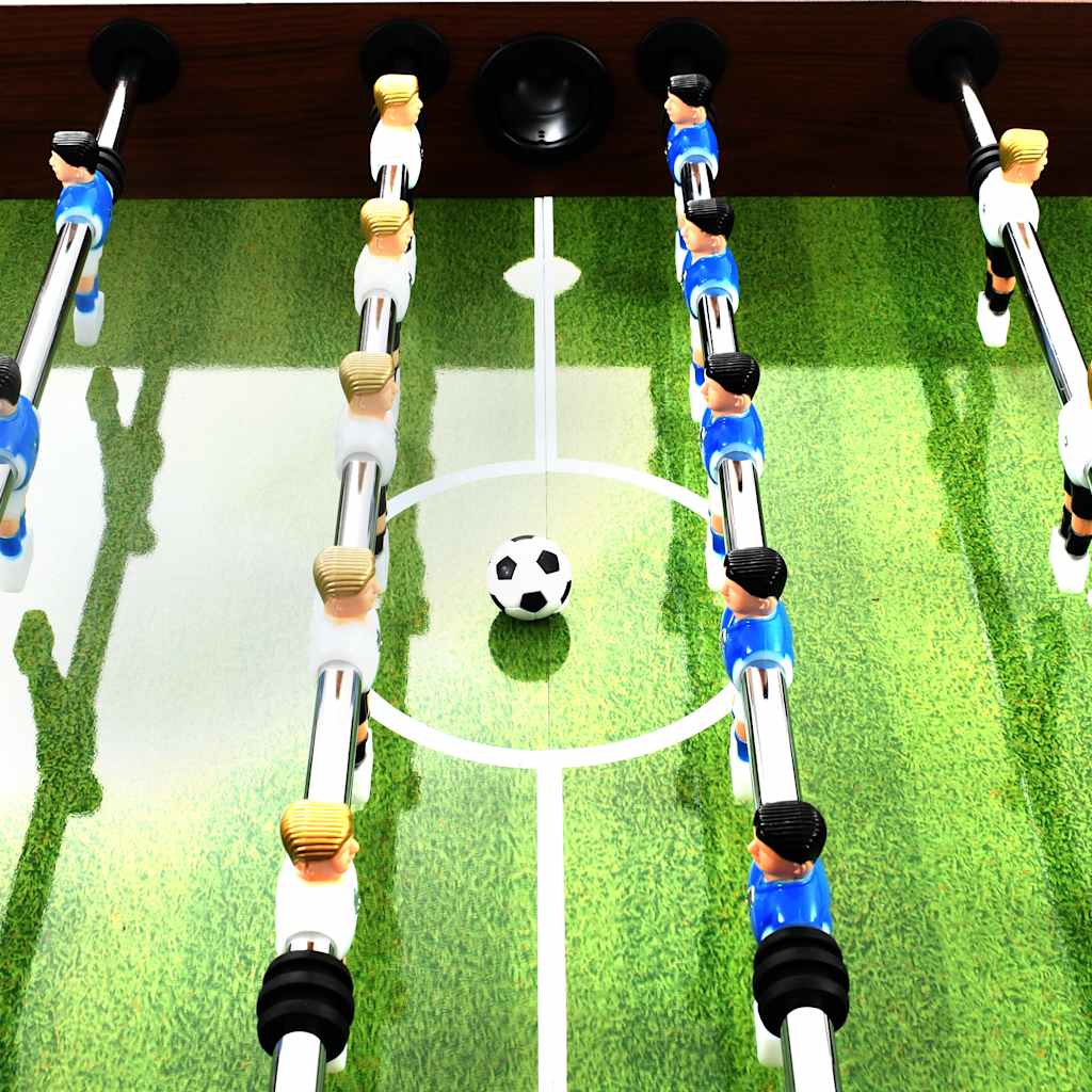 Tavolo Calcio Balilla In Acciaio 140X74,5X87,5 Cm