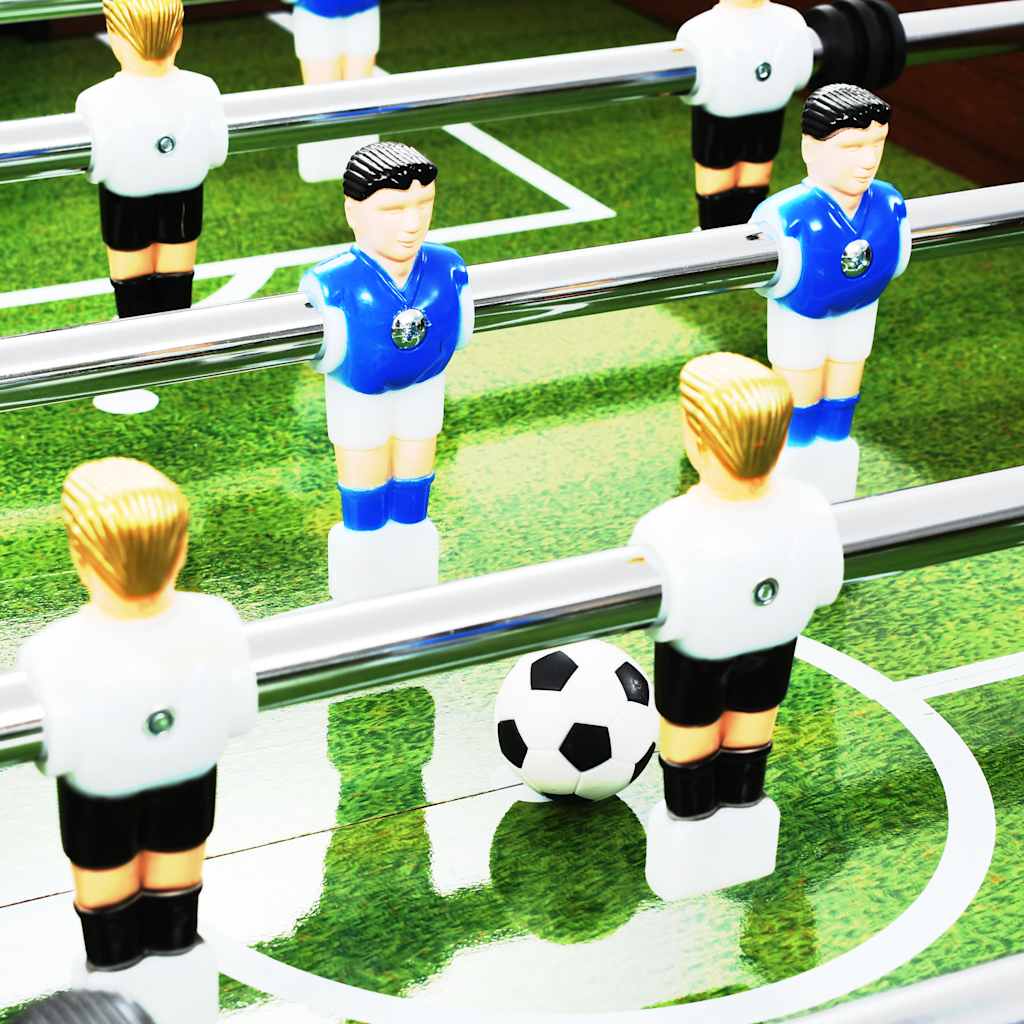 Tavolo Calcio Balilla In Acciaio 140X74,5X87,5 Cm