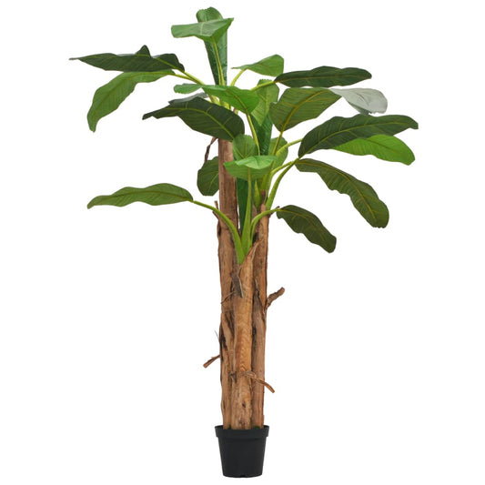 Albero Di Banana Artificiale Con Vaso Verde