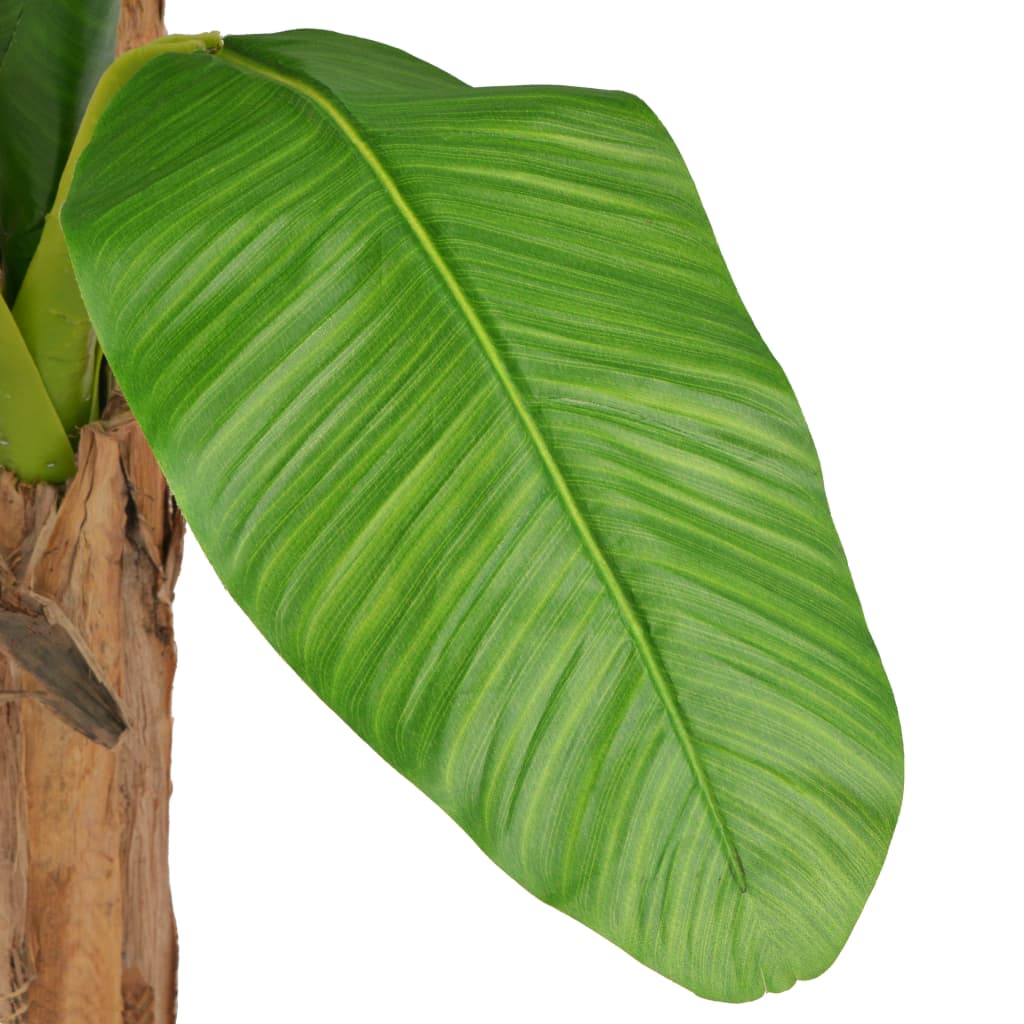Albero Di Banana Artificiale Con Vaso Verde