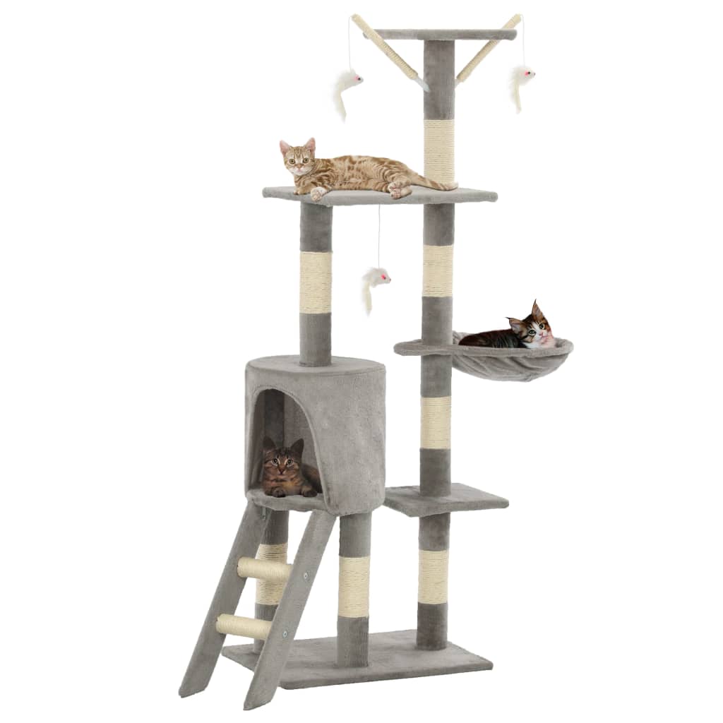 Albero Per Gatti Con Tiragraffi In Sisal 138 Cm