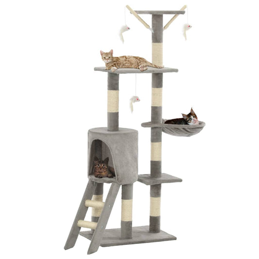 Albero Per Gatti Con Tiragraffi In Sisal 138 Cm