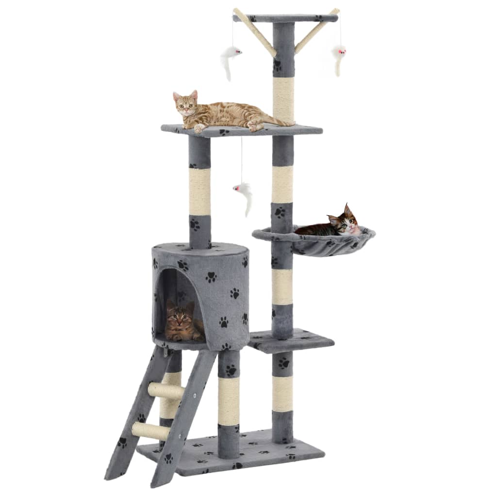 Albero Per Gatti Con Tiragraffi In Sisal 138 Cm