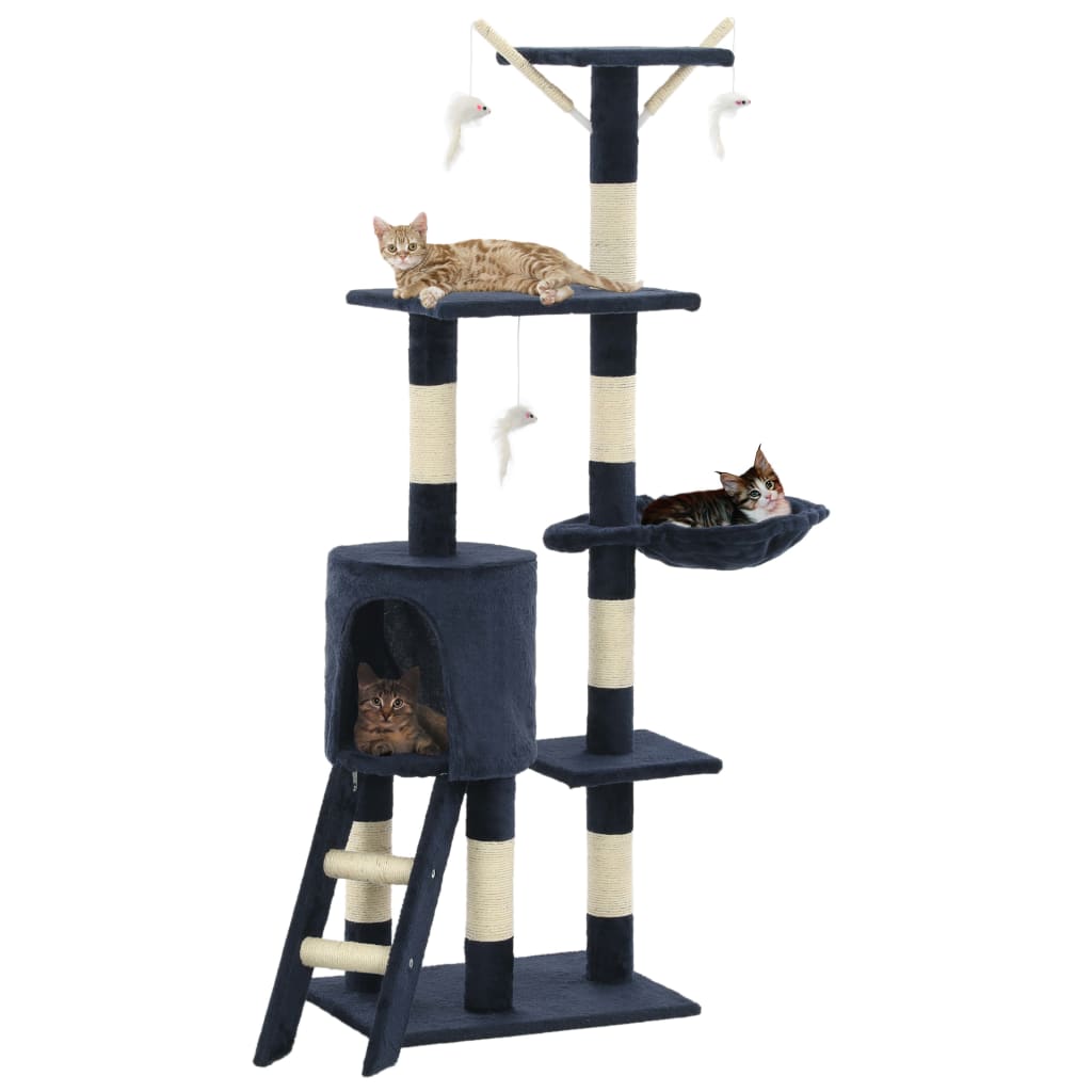 Albero Per Gatti Con Tiragraffi In Sisal 138 Cm
