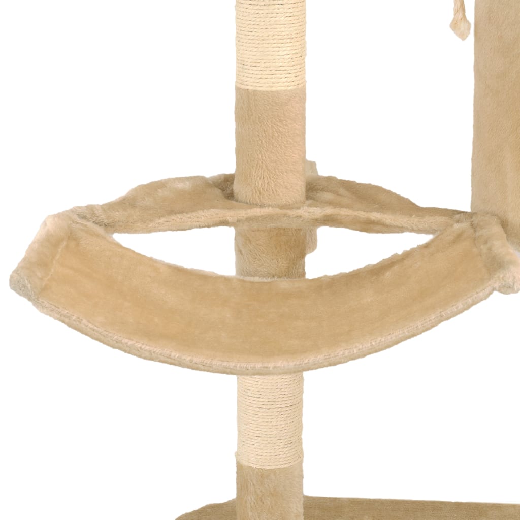 Albero Per Gatti Con Tiragraffi In Sisal Da Parete 194 Cm