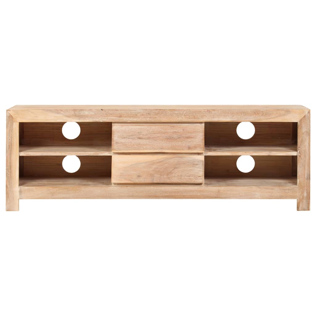 Mobile Porta Tv In Legno Di Acacia 120X30X40Cm