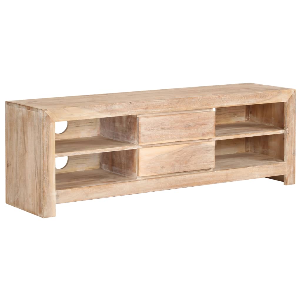 Mobile Porta Tv In Legno Di Acacia 120X30X40Cm