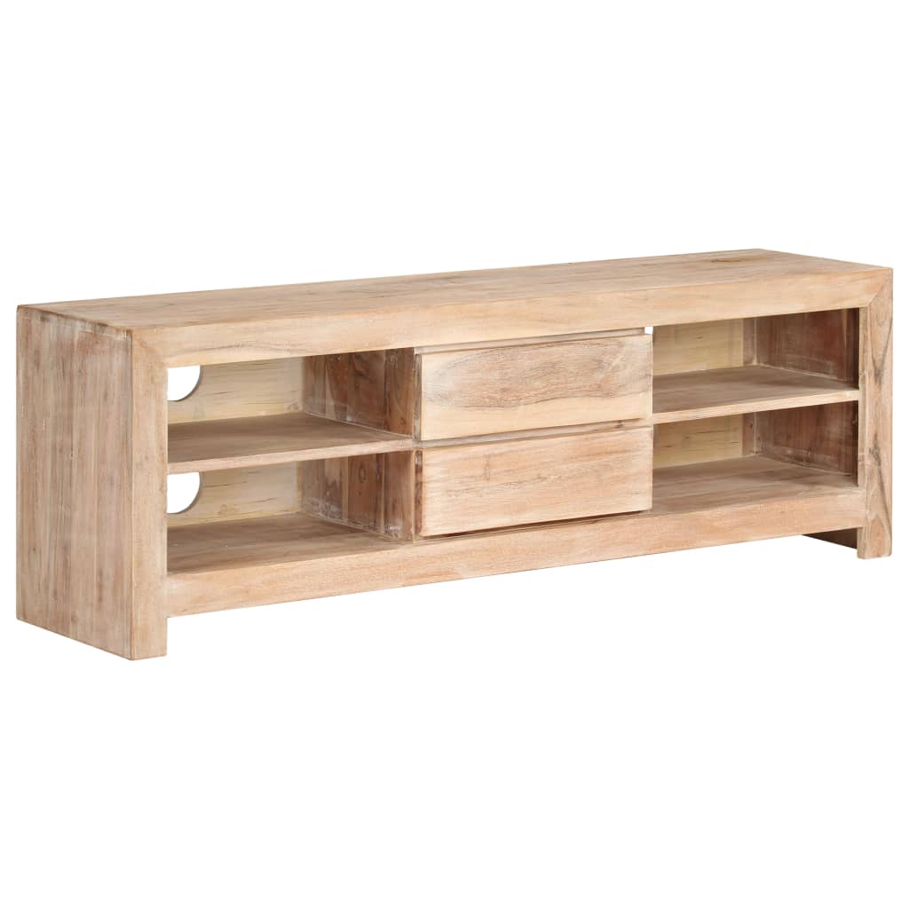 Mobile Porta Tv In Legno Di Acacia 120X30X40Cm