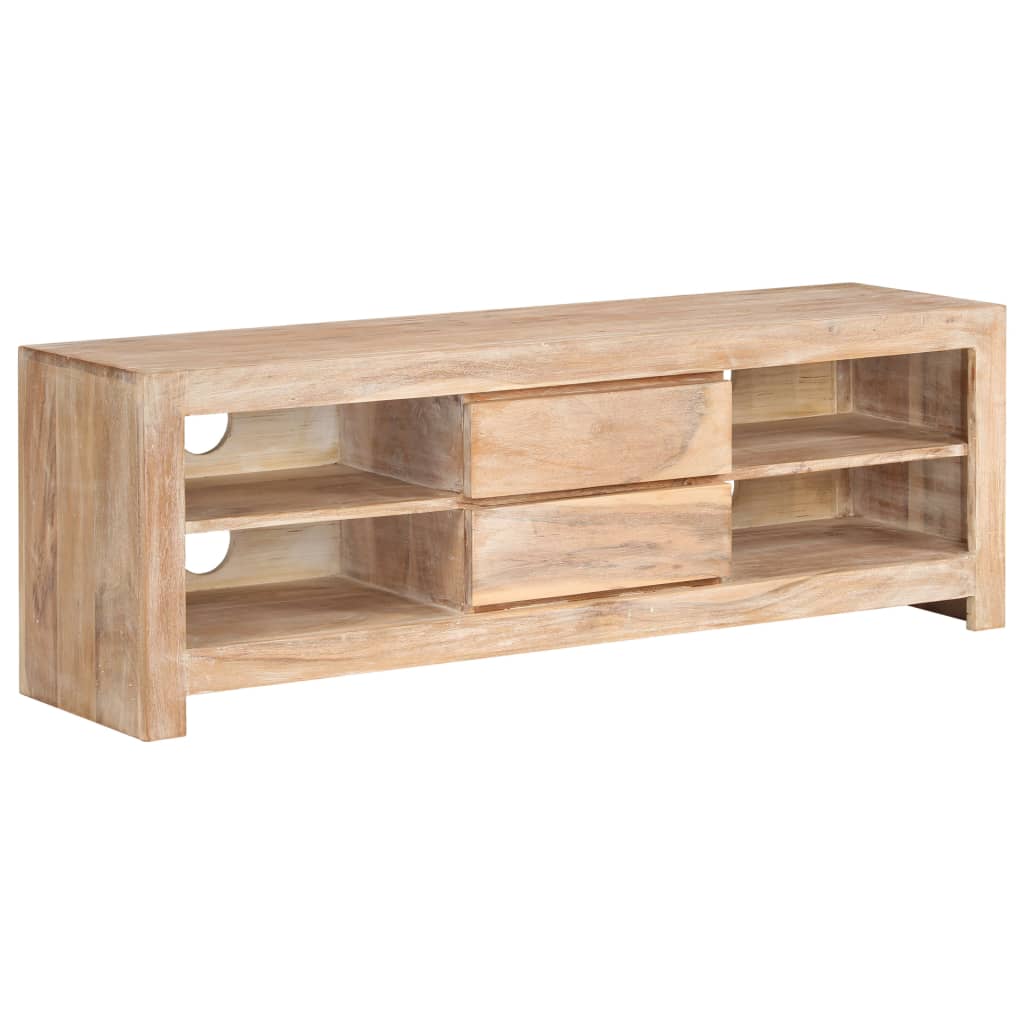 Mobile Porta Tv In Legno Di Acacia 120X30X40Cm