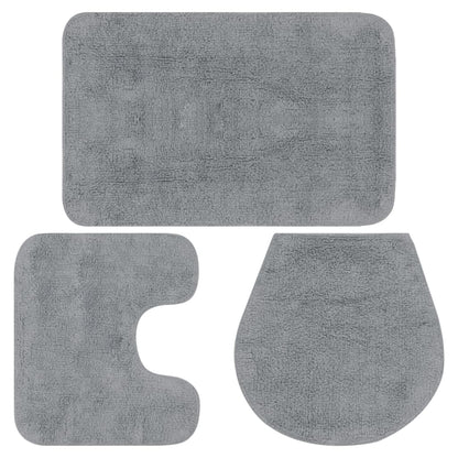 Set Tappetini Per Bagno 3 Pz In Tessuto