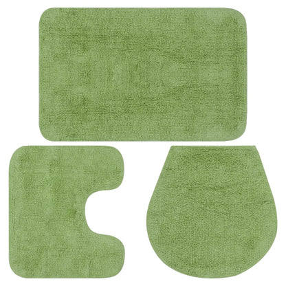 Set Tappetini Per Bagno 3 Pz In Tessuto