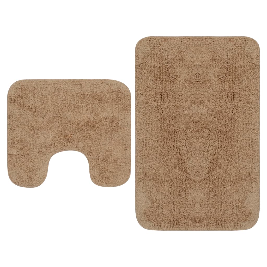 Set Tappetini Per Bagno 2 Pz In Tessuto