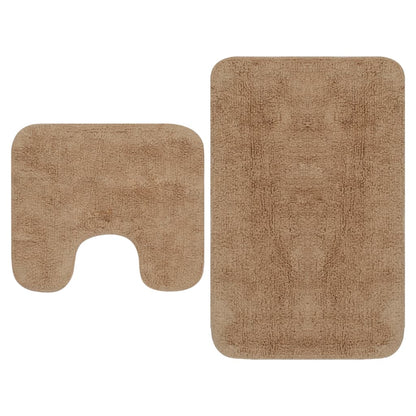 Set Tappetini Per Bagno 2 Pz In Tessuto