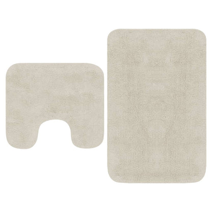 Set Tappetini Per Bagno 2 Pz In Tessuto