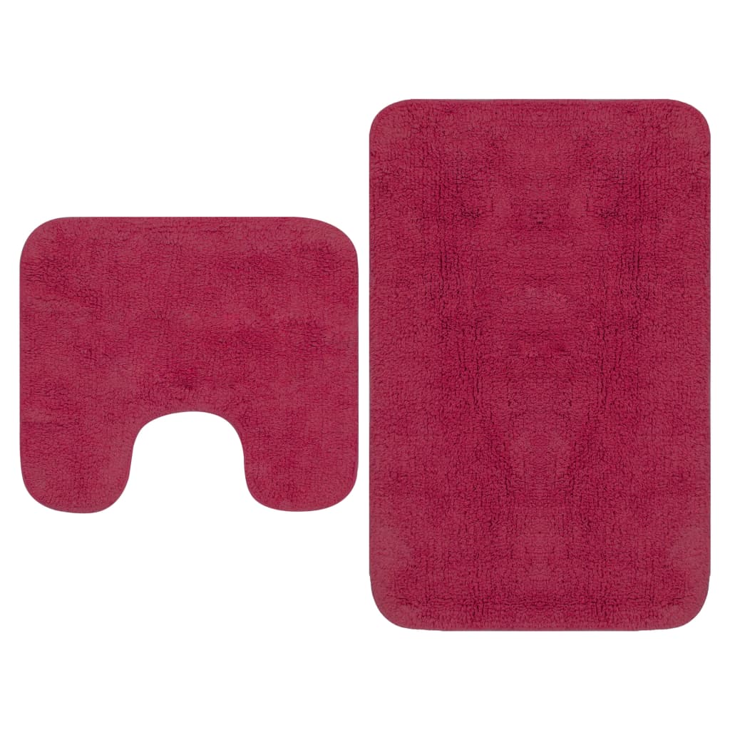 Set Tappetini Per Bagno 2 Pz In Tessuto