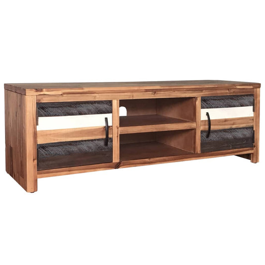 Mobile Porta Tv In Legno Massello Di Acacia 120X35X40 Cm