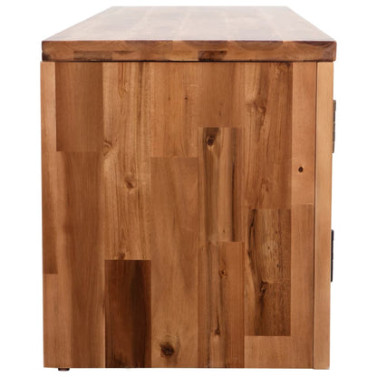 Mobile Porta Tv In Legno Massello Di Acacia 120X35X40 Cm