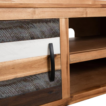 Mobile Porta Tv In Legno Massello Di Acacia 120X35X40 Cm