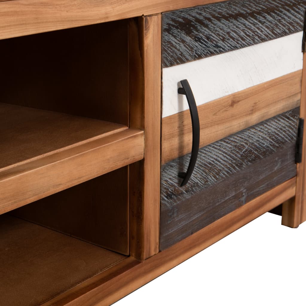 Mobile Porta Tv In Legno Massello Di Acacia 120X35X40 Cm