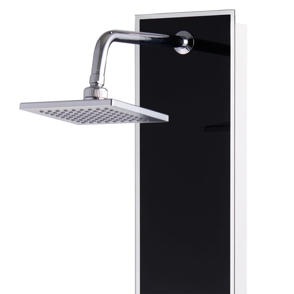 Pannello Doccia In Vetro 18X42,1X120 Cm Nero