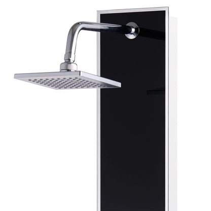 Pannello Doccia In Vetro 18X42,1X120 Cm Nero