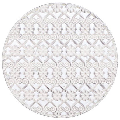 Set Piedistalli Per Piante 3 Pz Vintage Effetto Bianco Anticato Rovere Fumo