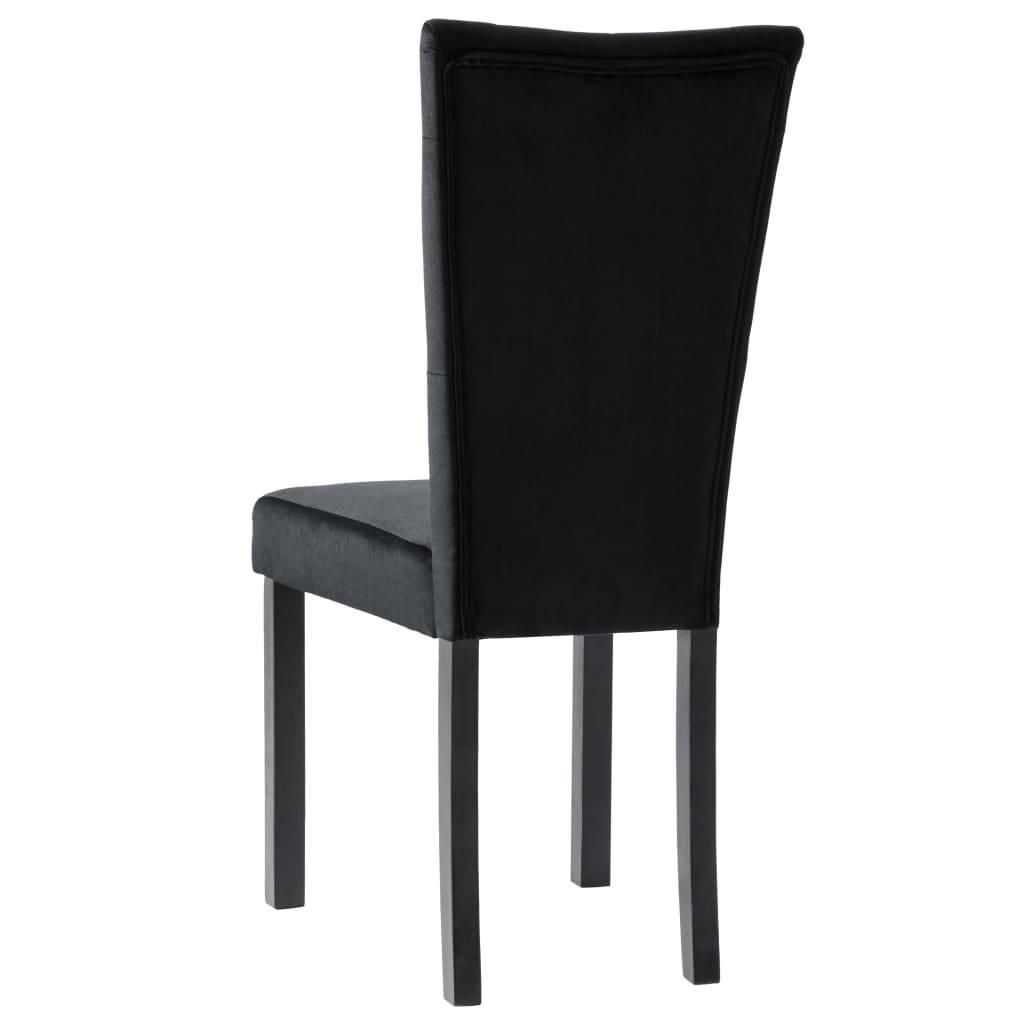Sedie Da Pranzo 2 Pz Nere In Velluto