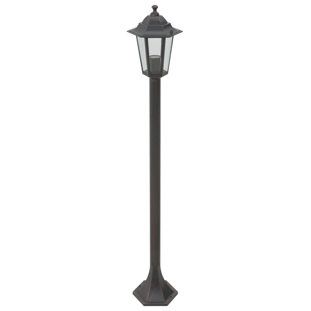 Lampioni Da Giardino 6Pz E27 110 Cm Alluminio