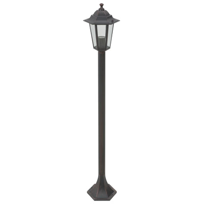 Lampioni Da Giardino 6Pz E27 110 Cm Alluminio