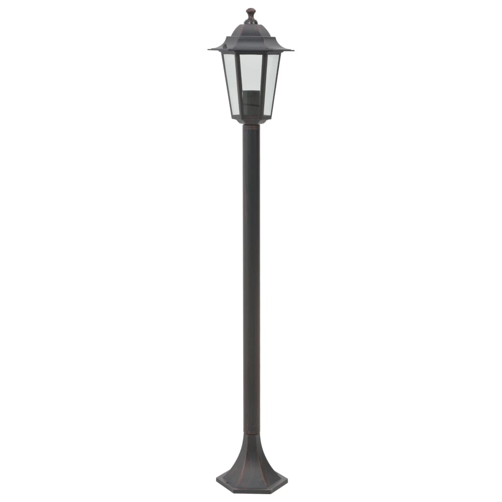 Lampioni Da Giardino 6Pz E27 110 Cm Alluminio