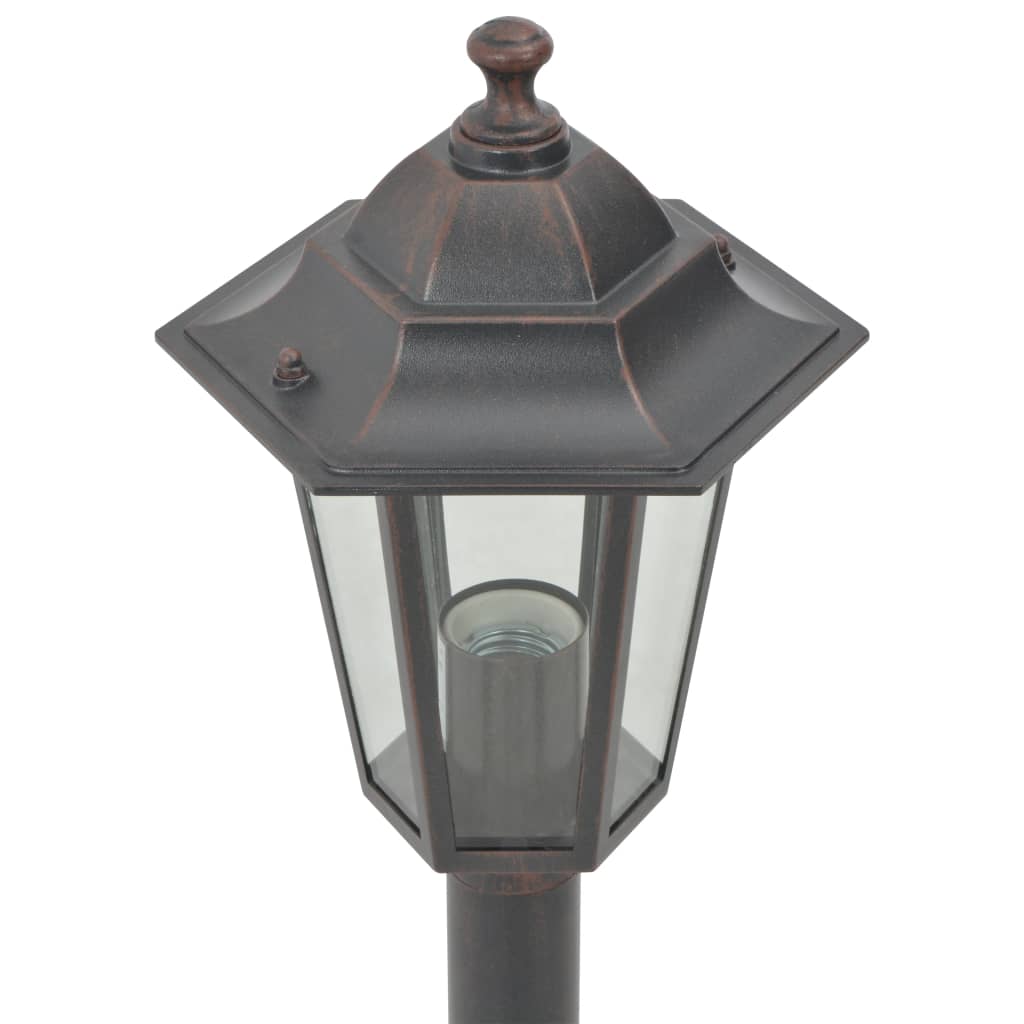 Lampioni Da Giardino 6Pz E27 110 Cm Alluminio