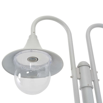 Lampione Da Giardino E27 220 Cm Alluminio 2 Lampade